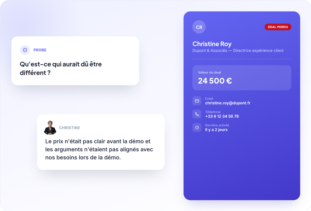 Deals gagnés / perdus